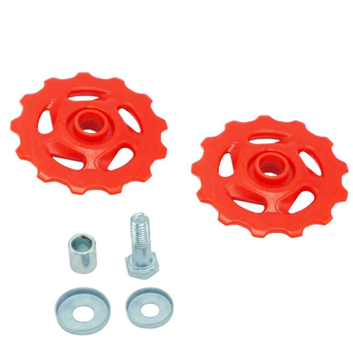 Jockey Pulley Wheels Rear Mech Derailleur for Mountain, Road & Hybrid Bikes