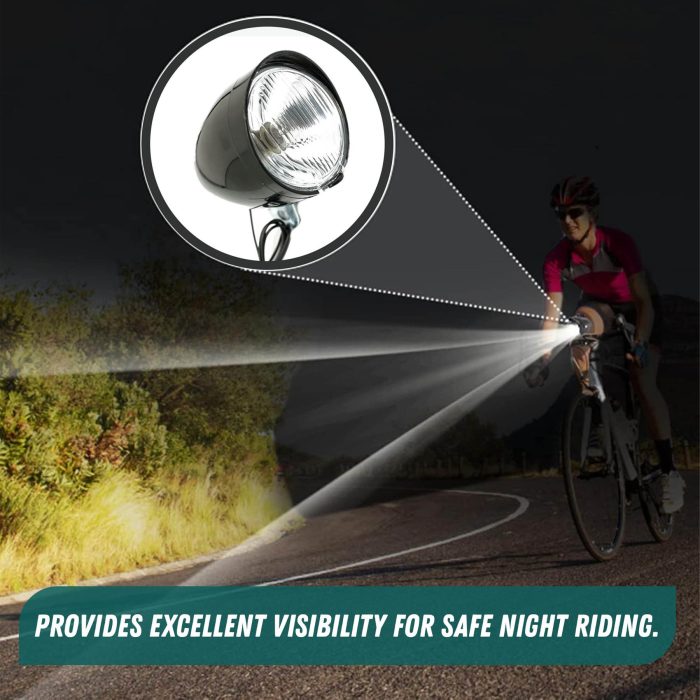 Bicycle Front Head Light Bike Cycle Dynamo Classic Retro Style Night Riding Lamp - Image 6