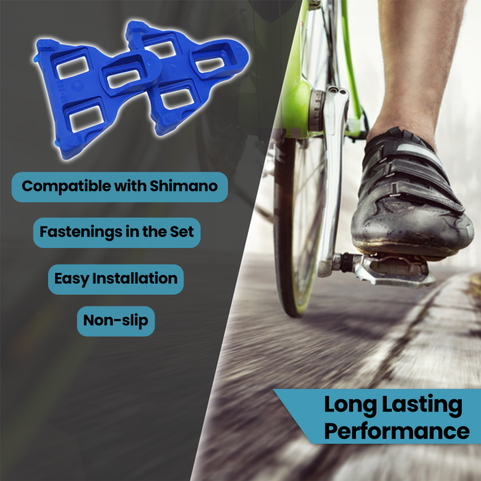 Bike Pedal Cleats SPD-SL Road Cycling Compatible – Yellow, Red, Blue (SM-SH11/10/12) - Image 6