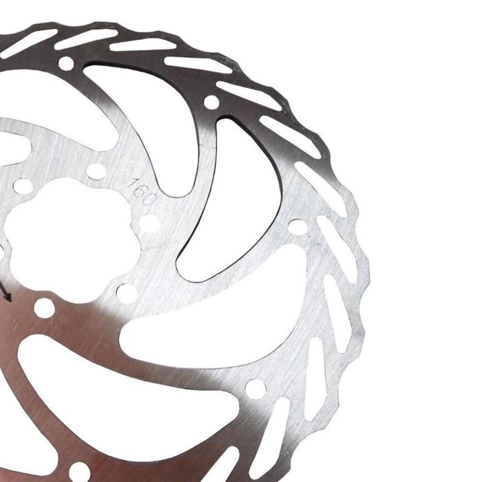 Bicycle Disc Brake Rotor Steel 160mm Round Wheel Mount 6 Bolt Holes - Image 4
