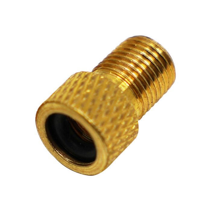 Brass Adaptor Presta To Schrader Bicycle Valve Converter Pump Connector