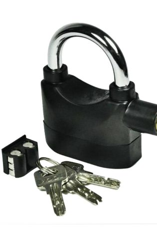 Anti Theft Alarm Lock Padlock Loud Siren Motorbike Motion Sensor Security 110DB