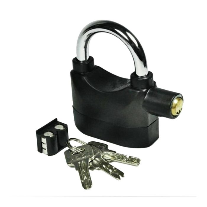 Anti Theft Alarm Lock Padlock Loud Siren Motorbike Motion Sensor Security 110DB