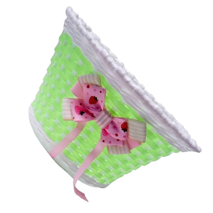 Kids Bicycle Front Basket – Lightweight, Durable & Colorful Storage for Girls' Bikes - Image 2