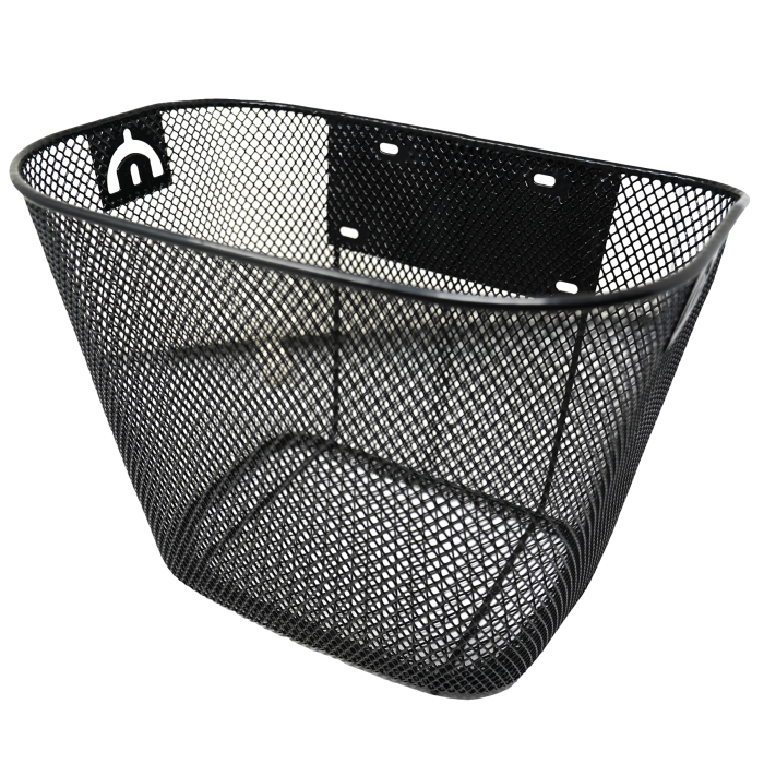 BICYCLE METAL MESH BASKET FRONT HANDLEBAR WITH SHOPPING HANDLE