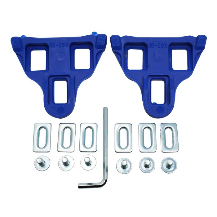 Bike Pedal Cleats SPD-SL Road Cycling Compatible – Yellow, Red, Blue (SM-SH11/10/12)