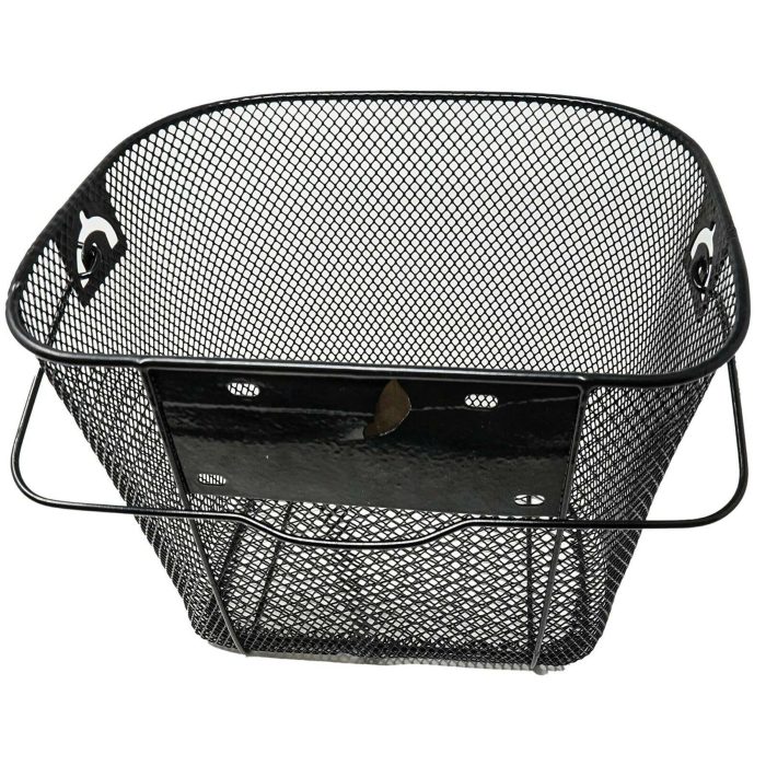 BICYCLE METAL MESH BASKET FRONT HANDLEBAR WITH SHOPPING HANDLE - Image 2