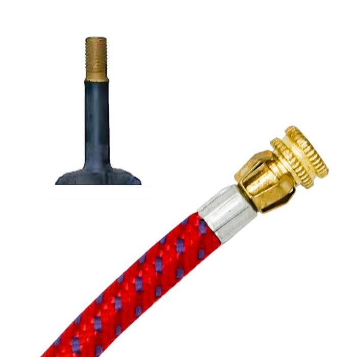 Hand Pump Adapter Valve Connector for Schrader Valve – Flexible Hose - Image 2