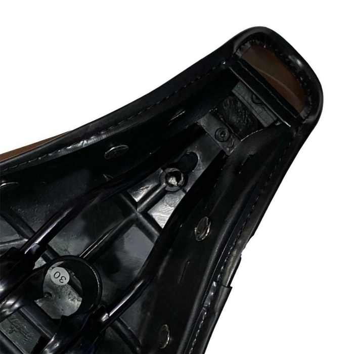 Vintage Retro Bicycle Saddle Seat – Faux Leather with Spring Comfort Suspension - Image 2