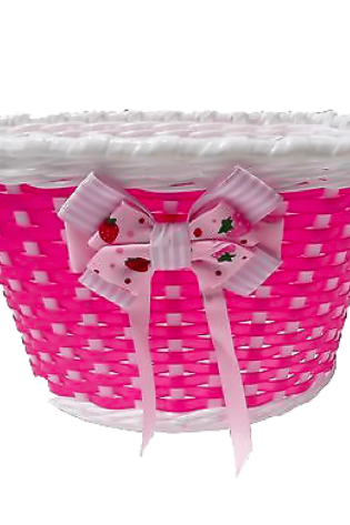Kids Bicycle Front Basket – Lightweight, Durable & Colorful Storage for Girls' Bikes