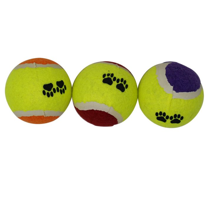 Pet Dog Tennis Balls Outdoor Sports Training Dog Fetch Toy Play 3PCS