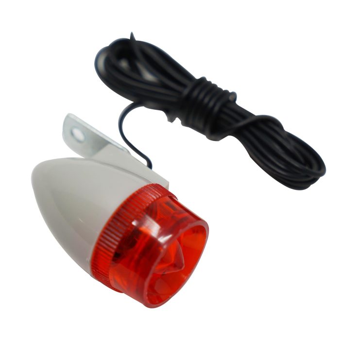 Bicycle Rear Light Retro Style Bike Tail Light With Fittings Red - Image 2