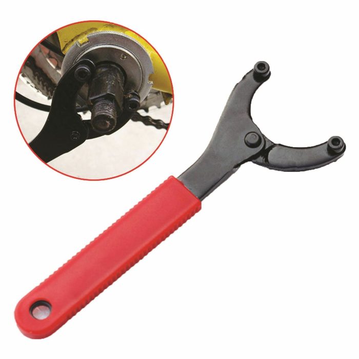 Bicycle Spanner Wrench Tool Bike Crank Set Bottom Bracket Wheel Remover Peg Pin