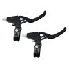 Alloy 3-Finger V-Brake Levers for MTB/BMX – Black/Silver (Pair)