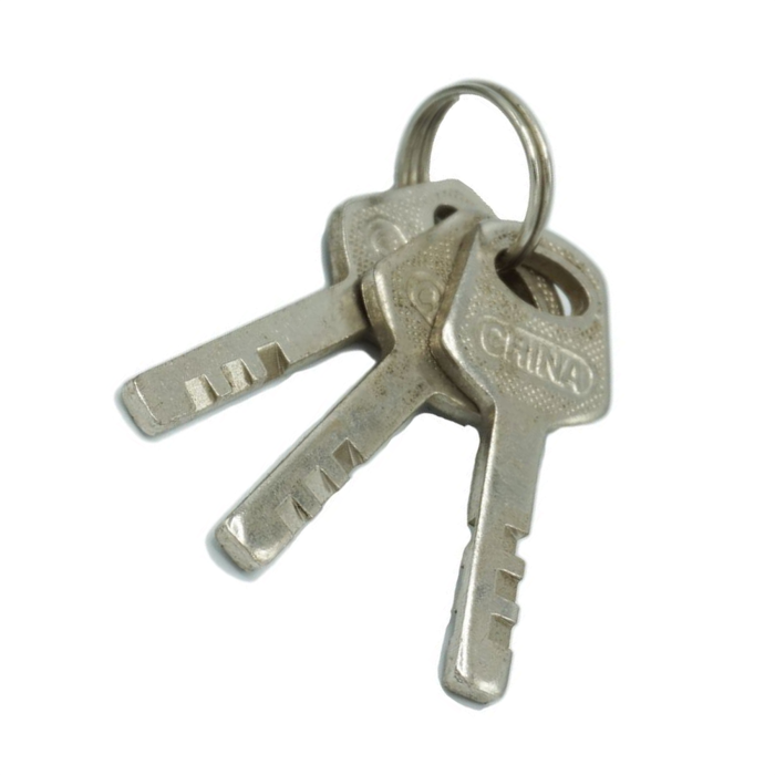 Bicycle Padlock 60mm Heavyduty Hardened Steel Container Lock + 3 Keys - Image 4