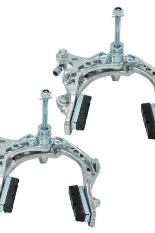 Bicycle Alloy Brake Calipers Front & Rear Set Silver Mountain Bike