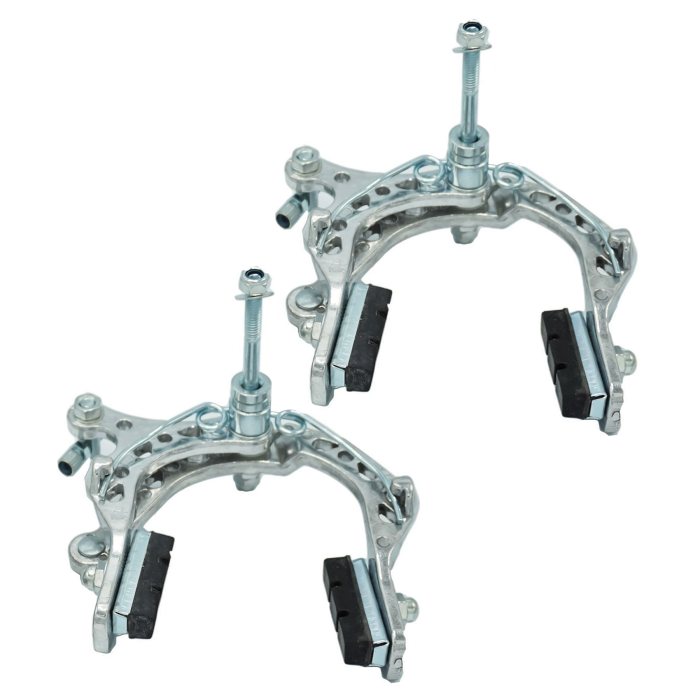 Bicycle Alloy Brake Calipers Front & Rear Set Silver Mountain Bike
