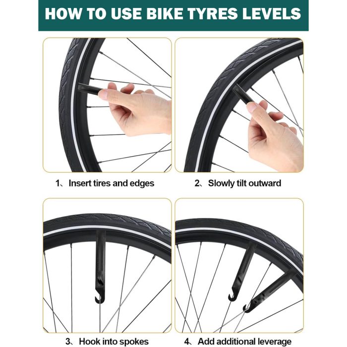 Pack of 3 Tyre Levers – Plastic Durable Lightweight Bike Cycle Tools - Image 6