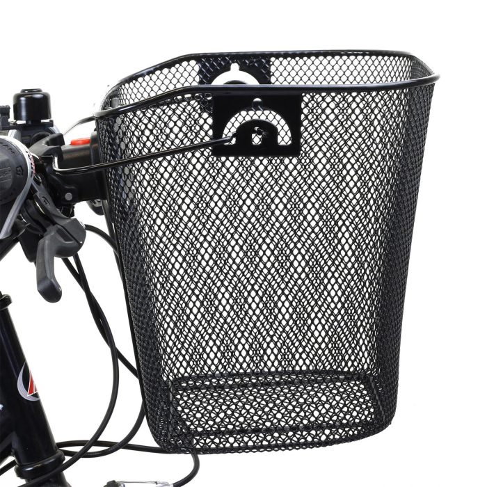 BICYCLE METAL MESH BASKET FRONT HANDLEBAR WITH SHOPPING HANDLE - Image 5