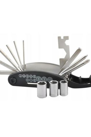 16in1 Bicycle Repair Tool Kit – Multifunction Mountain Bike Puncture Fix Patch Tool