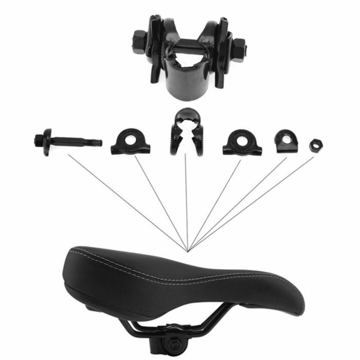 SADDLE / SEAT FIXING CLAMP For Seatposts Bikes & Cycles – 22.2mm BLACK - Image 6
