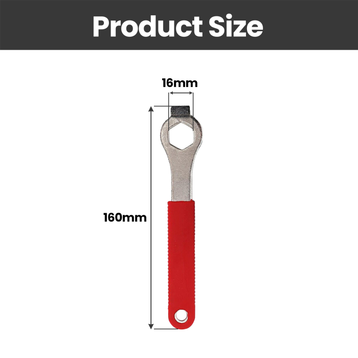 Bicycle Crank Extractor Tool – 16mm Hex Spanner Bottom Bracket Remover for MTB & Road Bikes - Image 5
