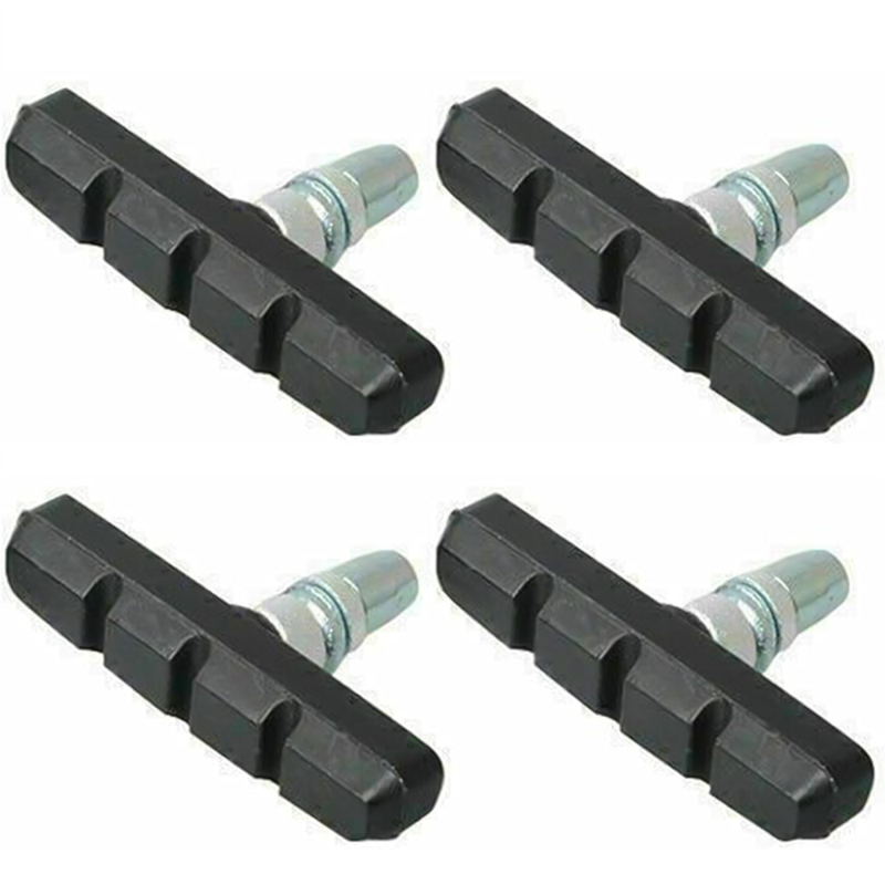 2 Pairs V Brake Blocks – 70mm Bicycle MTB Brake Pads Shoes for Mountain & City Bikes