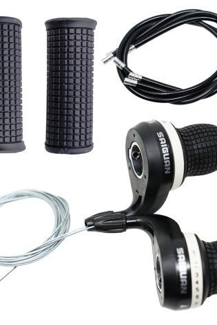 Bicycle Twist Gear Handlebar Shifter 21 Speed Twist Inner Cable Bike Cycle Grips