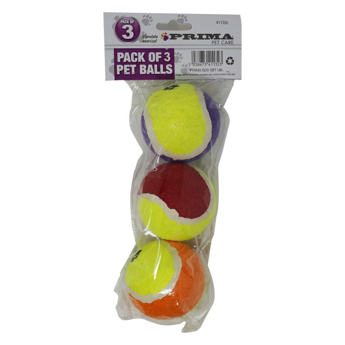 Pet Dog Tennis Balls Outdoor Sports Training Dog Fetch Toy Play 3PCS - Image 3