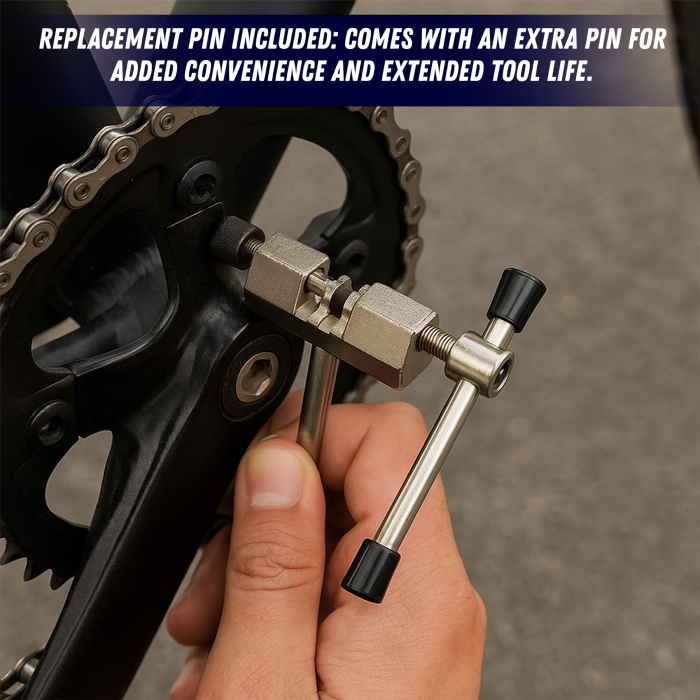 Bike Bicycle Chain Splitter Breaker Repair Rivet Link Pin Remover Tool Silver - Image 8