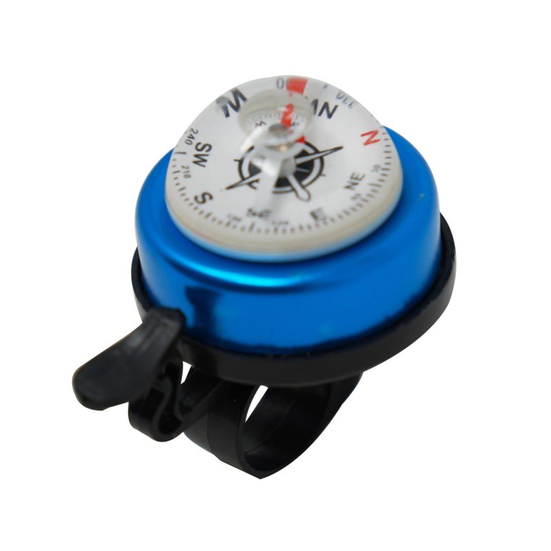 Mini Bike Bell Ring with Compass – Loud Aluminium Handlebar Alarm