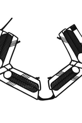 Bicycle Net Dress Guard Rear Wheel Protector Plastic Safety Cycling Black