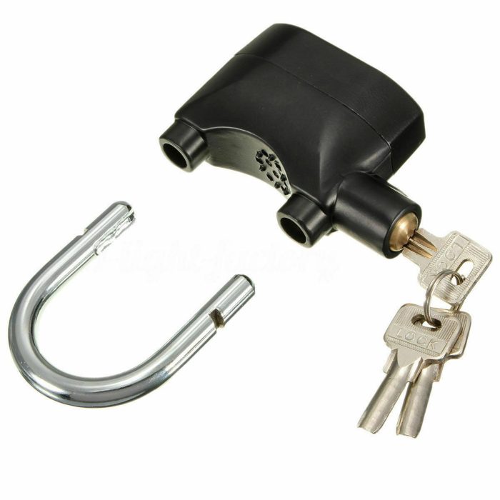 Anti Theft Alarm Lock Padlock Loud Siren Motorbike Motion Sensor Security 110DB - Image 5