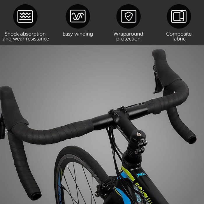 2PCS Rolls Non-Slip Cycling Handlebar Tape – Carbon Black - Image 6