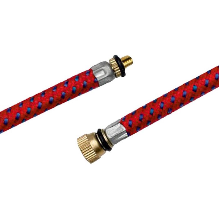 Hand Pump Adapter Valve Connector Flexible Presta Bicycle Cycle Car Pump – Red - Image 2