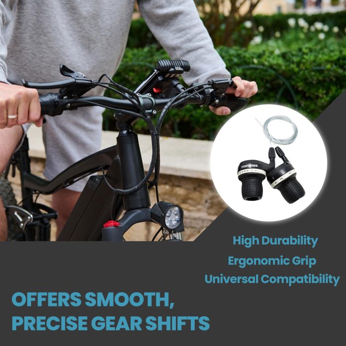 Bicycle Twist Gear Handlebar Shifter 21 Speed Twist Inner Cable Bike Cycle Grips - Image 6