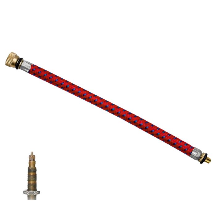 Hand Pump Adapter Valve Connector Flexible Presta Bicycle Cycle Car Pump – Red
