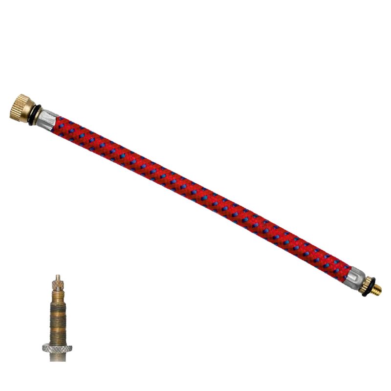 Hand Pump Adapter Valve Connector Flexible Presta Bicycle Cycle Car Pump – Red