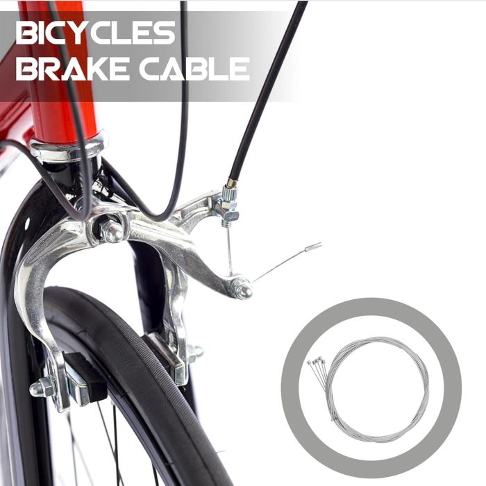 Brake Inner Wire MTB Hybrid Front and Rear Replacement Set Rust Resistant Steel - Image 5