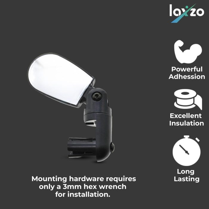 Laxzo 360° Adjustable Bar End Bike Mirror - Image 2