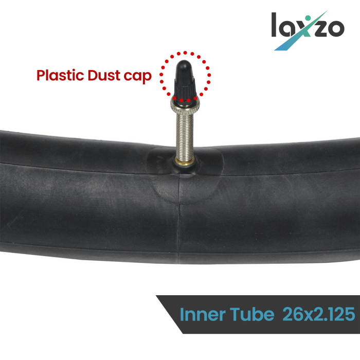 Laxzo 26" Wide MTB Inner Tube Presta Valve (2.1-2.6") - Image 3