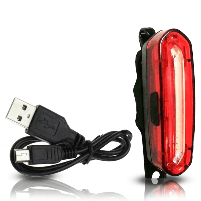 Laxzo USB Rechargeable COB LED Rear Bike Light