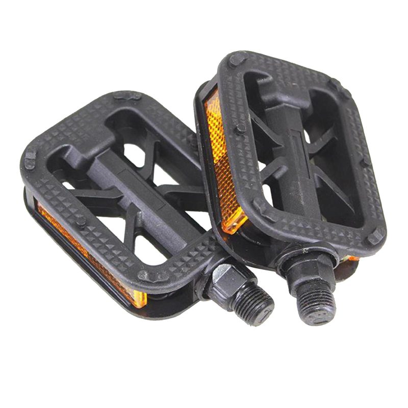 Laxzo 9/16" Platform Bike Pedals with Reflectors