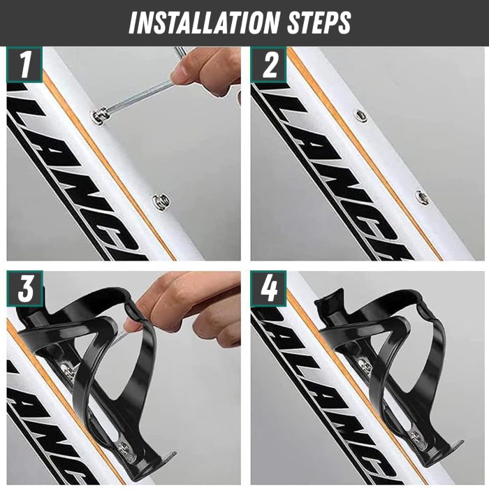 Laxzo Lightweight Plastic Bike Water Bottle Cage - Image 5
