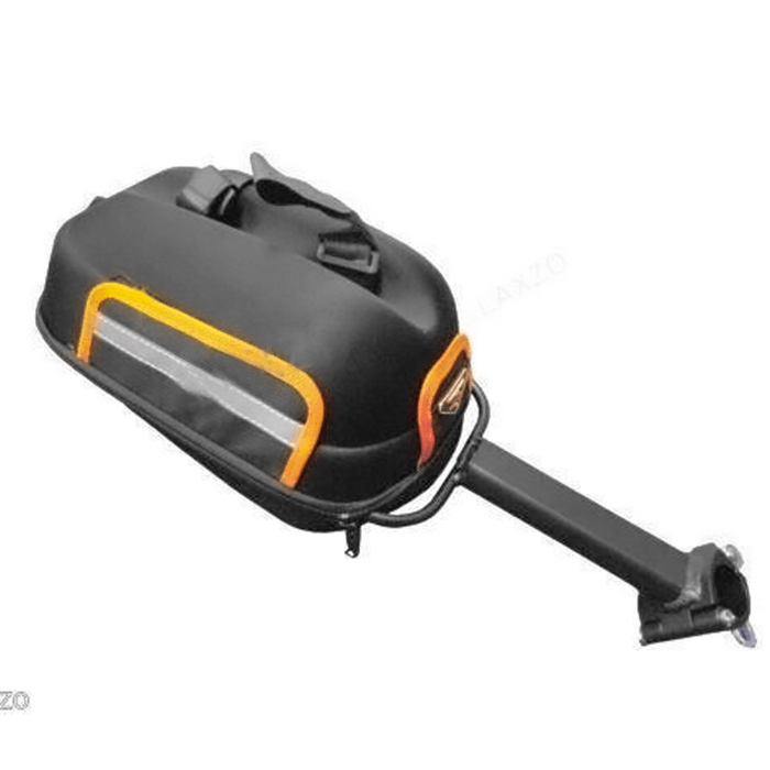 Laxzo Waterproof Rear Pannier Bag with Bungee Net - Image 3