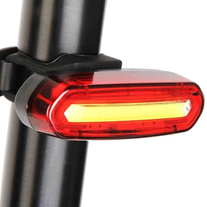 Laxzo USB Rechargeable COB LED Rear Bike Light - Image 4