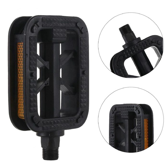 Laxzo 9/16" Platform Bike Pedals with Reflectors - Image 4