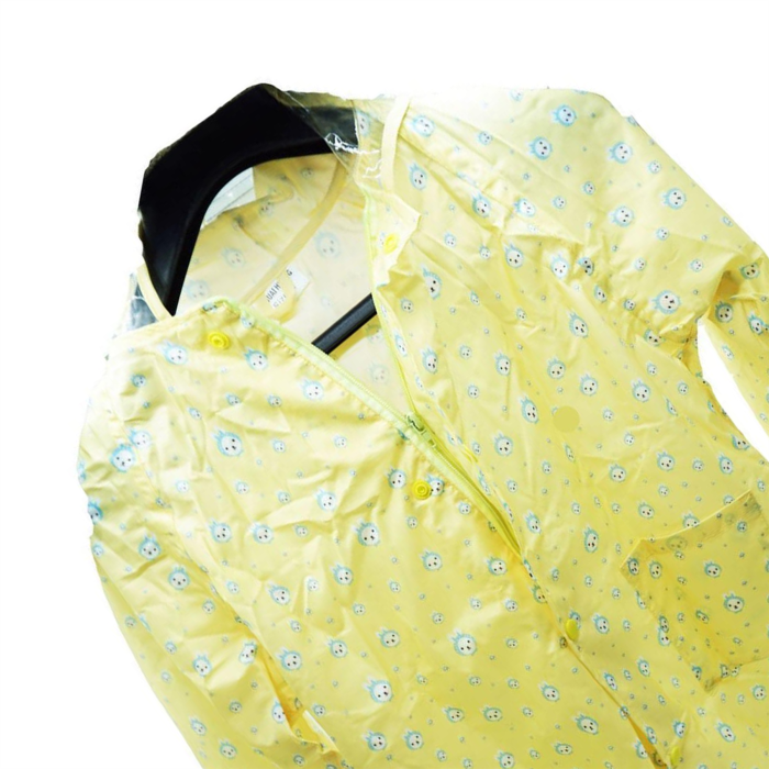 Laxzo Kids' Waterproof Rain Jacket with Clear Hood - Image 4