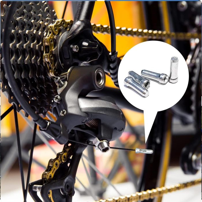 Laxzo Alloy Cable End Caps for Bike Gear & Brake Wires - Image 4