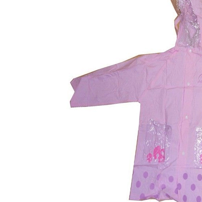 Laxzo Kids' Waterproof Hooded Raincoat with Reflective Sleeves (Ages 6-8) - Image 6